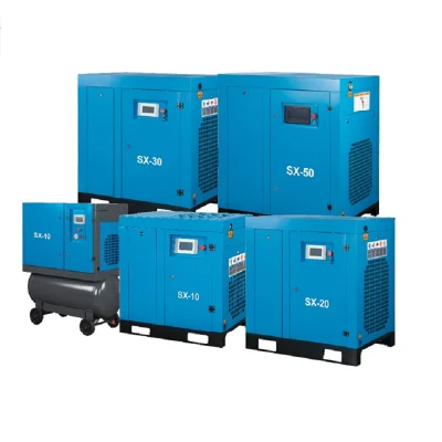 Compressor de ar de parafuso de velocidade variável 7,5 - 37 Kw com motor de ímã permanente